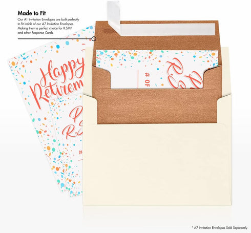LUXPaper 4Bar A1 Invitation Envelopes | 3 5/8" x 5 1/8" | Copper Metallic | 80lb. Text | 50 Qty | Peel & Press
