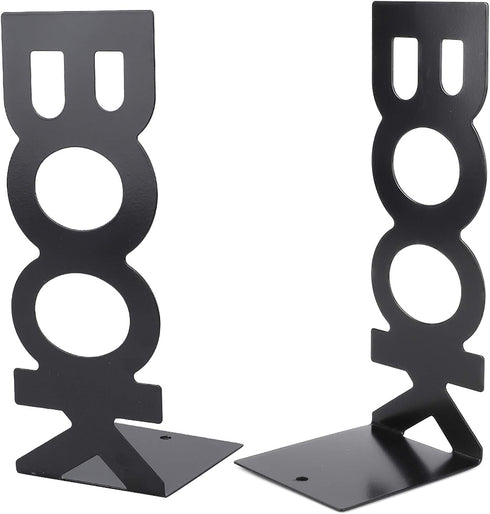 MUNEFE 1Pair Decor(208mm) Bookend, Book Characters Shape Book Stand, Metal Bookend Oranizers for Home Table Maazines