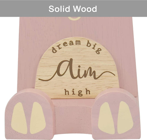 Wood Multipurpose Eyeglass Phone Pen & Pig Pencil Holder, Desk Box Organizer Accessories Decor, Home Office Desktop