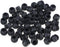 Roleader 50pcs Black Round Plastic Tubing Plug Caps, Thickened Pp Chair Leg End
