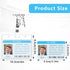 Clear ID Badge Holder with Metal Clips - 2 Pack Soft Plastic Card Sleeves, Waterproof Credit Card Protector Case