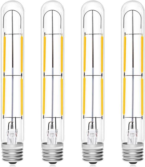 Bonlux 4W LED T6.5 Tubular Filament Bulb, E17 Intermediate Base, 40W Incandescent Equivalent, 4-Pack