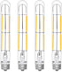 Bonlux 4W LED T6.5 Tubular Filament Bulb, E17 Intermediate Base, 40W Incandescent Equivalent, 4-Pack