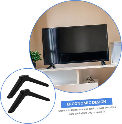 1pair Cabilock Tv Stand Legs for Flat Screen Tvs Stable Base Support with Screws Minimalist Design for Modern