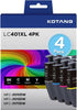 LC401XL Ink Cartridge Replacement for Brother Printers, Black, Cyan, Magenta, Yellow, 4 Pack
