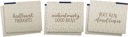 File Folder Set - Brilliant Thoughts Good Ideas