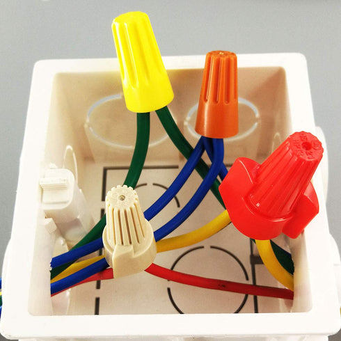 Tan Winged Electrical Wire End Connectors Caps, Bulk 500 Pack Small Twist-on Nuts for 22-8 AWG