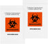 GPI - 100 Pack Biohazard Specimen Zip Bags, 6" X 9", With Pouch, 2 Mil Thick for Laboratory or Health Care Facility