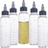 BENECREAT 12 Pack 110ml Transparent Plastic Dispensing Bottles with Twist Cap for Liquids, Inks, Oils, Crafts