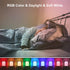 Dimmable 2Pack L LOHAS LED Kids Night Lights Plug in, RGB Color Changing Plug into Wall Lights Remote, Rainbow Girls