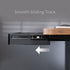 VIVO 13 inch Under Desk Mounted Sliding Pull-out Drawer, Black Storage Organizer for Office Desk, Pull Handle