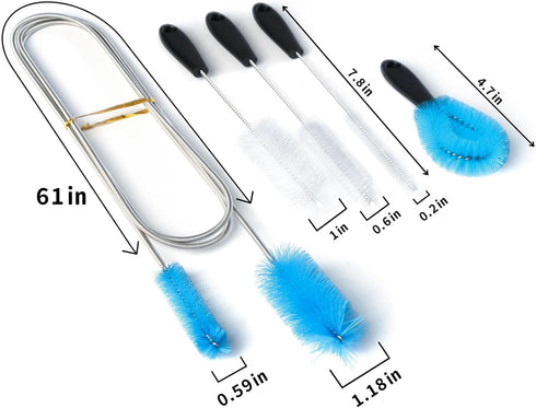 Suseg Flexible Drain Pipe BrushSuitable for AC Drain Linescpap CleaningShower Drain BrushPipe Cleaning