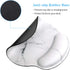 WAVEYU Ergonomic Mouse Pad with Wrist Support, Decorative Non-Slip Rubber Base Mouse Mat for Women, White Marble for