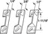 5148 1-11/16 (1 Set) Prime-Line K In. Zinc Diecast Constructed Strike Plate Assortment for Use with Storm Door