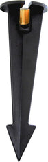 9 Inch In Ground Stake with Solid Brass 0.5 Inch NPT Thread and Side Wireway for Easy Installation, Outdoor Lights Garden Stakes for Landscape Lighting Non Corrosive