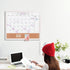 TORASO Whiteboard Calendar, Magnetic Dry Erase & Bulletin Board Combo, White Wood Framed, 18" x 22"