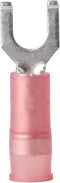 ANCOR MARINE GRADE 210303 Double Crimp Flanged Spades, Nylon Insulated, 22 to 18-Gauge, Size 10 Screw, 25-Pack