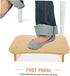 Baluue Wooden Footrest Stool Compact Non-Slip Design for Under Desk Use Portable Step Stool for Bathroom and Office