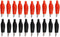 20Pcs Alligator Clips Black Red Soft Insulated Boots Covered Test Lead Clamp - Large