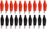 20Pcs Alligator Clips Black Red Soft Insulated Boots Covered Test Lead Clamp - Large