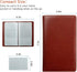 Sooez Leather Professional Business Card Book Holder Organizer - 240 Capacity Credit Card Booklet, PU Name Cards