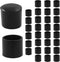 Dijedev 32Pcs Round Black Rubber Furniture Leg Caps, 1/2 Inch (12mm) Table Chair