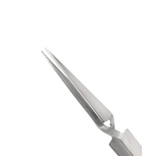 Stainless Steel Reverse Action Forceps, Straight Very Fine Point