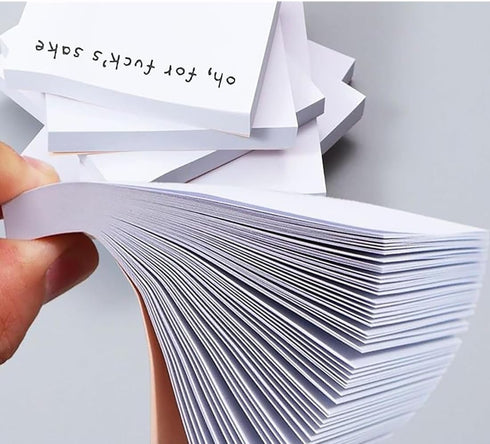 Funny Sticky Note What The F*cks F*ck Notepad, Novelty Notepads, Funny Desk Accessory Gifts for Friends