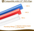 JUWO 1/2" Pex Fitting, 25 Pack 90 Degree Elbow for Plumbing Repairs, Durable Brass Crimp Fitting