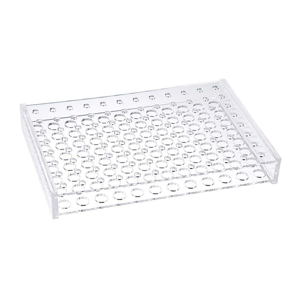 uxcell Test Tube Rack Holder, Acrylic 96-Well Clear for 0.2ml, 1.5ml