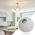 4.7 KCO Lighting Frosted White Glass Globe Shade Replacement Frosted White Glass Lampshade Cover for Light Fixtures