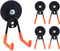 4Pcs Heavy Duty Magnetic Hooks, 66mm Strong Storage Hook with Anti-Slip Coating for Garage Tools