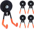 4Pcs Heavy Duty Magnetic Hooks, 66mm Strong Storage Hook with Anti-Slip Coating for Garage Tools