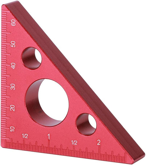 Carpenter Ruler, Aluminum Alloy Right Angle Ruler for Woodworking Measuring Tool for Roofers and Builders