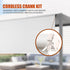 Seprochoo Sun Visor Parts Bungee kit and end Cover, Weather Resistance, for Coolaroo External Roller Shutter, Outdoor