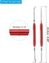 PATIKIL Hook and Pick Tool Set, Straight 90 Degree Tip 45 Degree Tip Full Hook Double Pointed Scriber for Removing Precision Oil Seal Gasket by PATIKIL