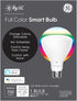 Bulb, (1 Pack), Packaging GE CYNC Smart Flood Light Full Color, Bluetooth Enabled, Alexa and Google Assistant