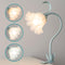 WERFOP Flower Lamp Clip on Light, 3 Color Modes Eye-Caring Desk Lamp