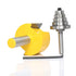Set 6 1",Slot 3/4", 11/16", 5/8", 9/16", 1/2",3/8" Rabbet Router Bits with Interchangeable Bearings,Cutting Height