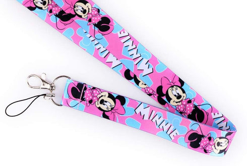 Ergonflow 4 Pack Cartoon Neck Lanyard Necklace Phone Straps, ID Badge Holder Bags Accessories with Lobster Clasps
