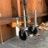 Gate Caster 4” and 5", Heavy Duty Wheel with Spring Loaded, Universal Mount Plate, 250-500 lbs Load Capacity (4 inch