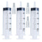 AKRAF 3 Pack 200ml Syringe for Scientific Labs, Refilling and Measuring