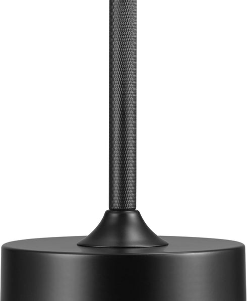 60000176 10.5" 2W 3-Level Dimmer Globe Electric Led Integrated Outdoor Table Lamp, Black, Rechargeable Battery, USB-C