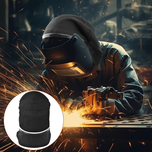LVOERTUIG Cover,2Pcs Set, Welding Helmet Welding Helmet Cover and Helmet Bib Full Protection Welding Hood Welding