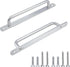 2 PCS Pull Push Door Handle - Metal Commercial Door Handle, Stainless Steel Heavy Duty Barn Door Pulls