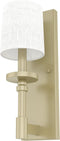 Hunter - Briargrove 1-light Modern Brass, Small Sconce Light, Dimmable, Formal Style,