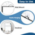 Small Dry Erase Whiteboard for Wall, 16" x 12" Portable Aluminum Frame Magnetic Surface with Handle, 2 Markers for Home