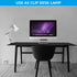 E26 TORCHSTAR Metal Desk Lamp with Clamp, Swing Arm, Architect Adjustable Gooseneck Table Lamp, Clip Desk Lights