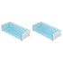 YOKIVE 2Pcs Tube Rack Holder, Polypropylene for 13-16mm Lab Test Tubes, 50-Sockets, Blue