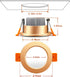 YGS-Tech 2 Inch LED Recessed Lighting - Dimmable Downlight 3W (35W Halogen Equivalent), 5000K Daylight White Ceiling